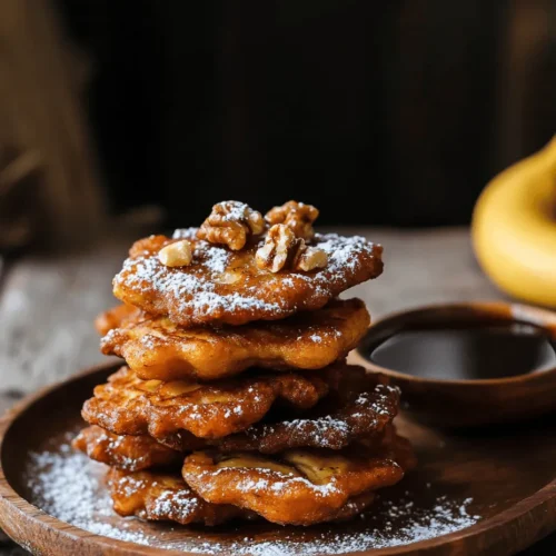 Banana fritters are a delightful treat that embody the perfect balance of sweetness and comfort, making them an irresistible snack or breakfast option. Originating from various culinary traditions worldwide, these fritters typically consist of ripe bananas mixed into a batter and then fried until golden brown. Their crispy exterior and soft, sweet interior create a satisfying contrast that appeals to both children and adults alike.