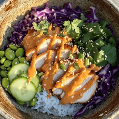 Bang Bang Chicken Bowls are a culinary masterpiece that combines the tender juiciness of chicken with the creamy, spicy allure of Bang Bang sauce. This dish has gained immense popularity for its bold flavors and vibrant presentation, making it a favorite among food enthusiasts and home cooks alike. The appeal of Bang Bang Chicken Bowls lies not only in their delicious taste but also in their versatility; they can be prepared quickly for a weeknight dinner or served as a satisfying lunch option, ensuring you enjoy a wholesome meal without spending hours in the kitchen.