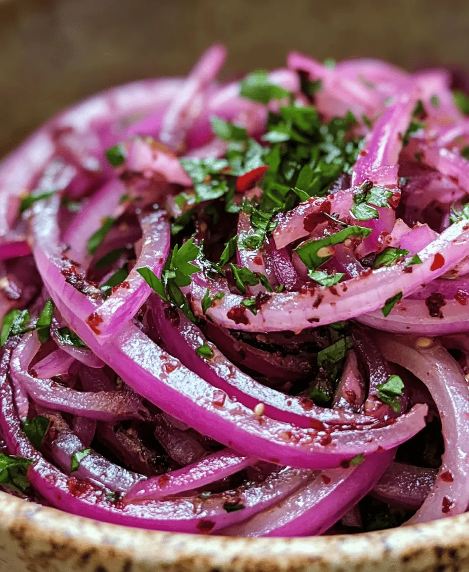In the realm of culinary delights, few dishes can elevate a meal quite like Tangy Sumac Onions Delight. This vibrant, refreshing dish harnesses the power of simple ingredients to create a burst of flavor that complements a variety of cuisines. Whether served alongside grilled meats, as part of a mezze platter, or as a topping for sandwiches, this dish is a testament to how a few well-chosen ingredients can transform a meal.
