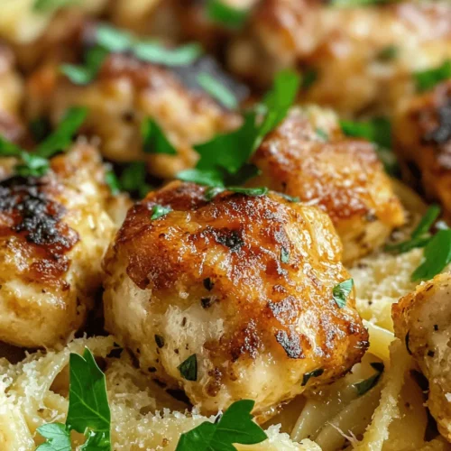 Are you ready to elevate your weeknight dinner game? This Garlic Butter Chicken Bites with Savory Creamy Parmesan Pasta recipe is the perfect solution for busy families, home cooks, and pasta lovers looking for a quick yet delicious meal. Combining tender, flavorful chicken bites seared to golden perfection in a rich garlic butter sauce with creamy Parmesan pasta, this dish is a culinary hug for your taste buds.