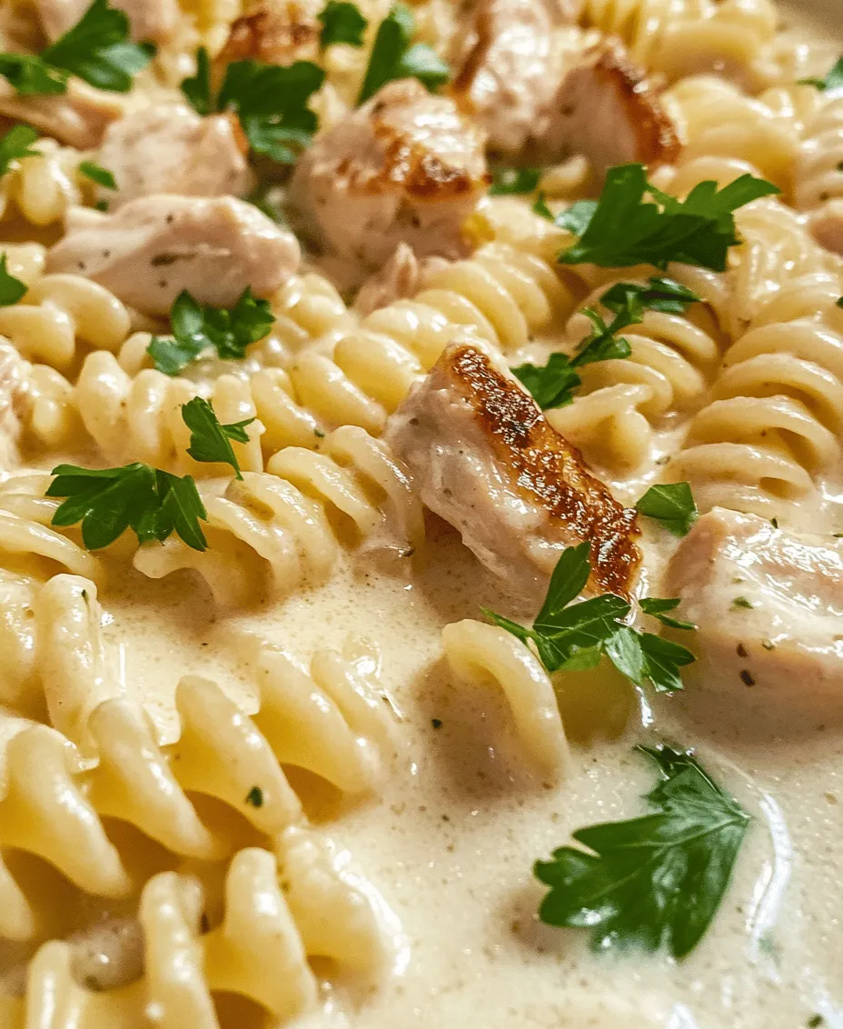 In the world of comfort food, few dishes can match the rich, creamy experience of Creamy Garlic Butter Chicken & Rotini in Parmesan Sauce. This delightful recipe combines tender chicken, perfectly cooked rotini, and a luscious sauce that will satisfy anyone's cravings. The combination of savory garlic, buttery richness, and the nutty flavor of Parmesan creates a symphony of tastes that is both indulgent and comforting. Whether you’re looking for a weeknight dinner or a special meal to impress guests, this recipe is sure to deliver on flavor and satisfaction.