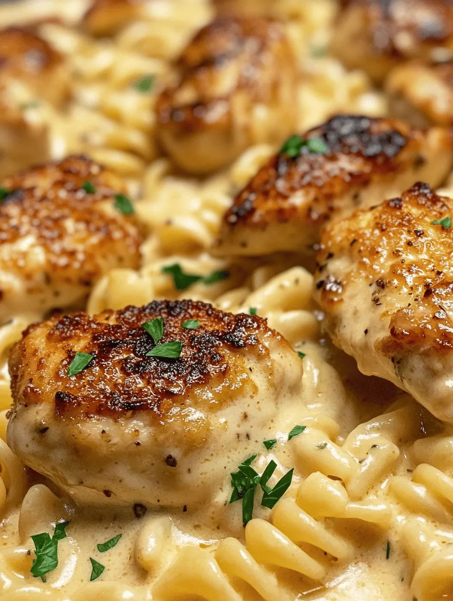In the world of comfort food, few dishes can match the rich, creamy experience of Creamy Garlic Butter Chicken & Rotini in Parmesan Sauce. This delightful recipe combines tender chicken, perfectly cooked rotini, and a luscious sauce that will satisfy anyone's cravings. The combination of savory garlic, buttery richness, and the nutty flavor of Parmesan creates a symphony of tastes that is both indulgent and comforting. Whether you’re looking for a weeknight dinner or a special meal to impress guests, this recipe is sure to deliver on flavor and satisfaction.