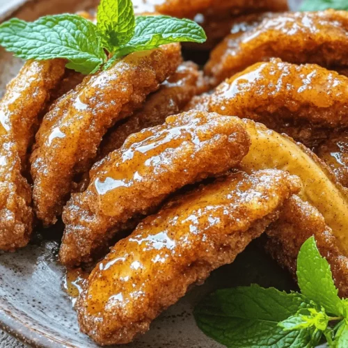 Fried bananas with cinnamon butter sauce are a delightful dessert that elevates the humble banana into a sensational treat. This dish combines the natural sweetness of ripe bananas with a rich, buttery sauce infused with warm cinnamon, creating a dessert that is as pleasing to the palate as it is to the eye. This easy-to-follow recipe is perfect for satisfying your sweet tooth or impressing guests at your next gathering. Whether served as a comforting evening snack or a show-stopping dessert at a dinner party, fried bananas with cinnamon butter sauce is sure to become a favorite in your household.