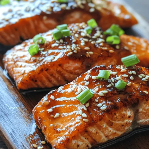 Crispy Honey Garlic Salmon Bites are not just a dish; they are a delightful explosion of flavors that elevate any mealtime experience. This recipe combines the rich, buttery taste of salmon with a sweet and savory glaze that tantalizes the taste buds. The crispy exterior, achieved through a perfect frying technique, contrasts beautifully with the tender, flaky salmon inside. Whether served as an appetizer, a main course, or a snack, these bites are sure to be a hit at your dinner table or at gatherings with friends and family.