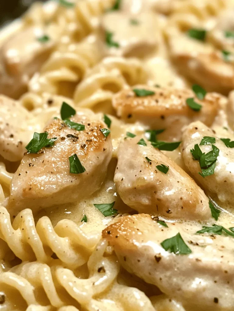 In a world where time is often scarce and meals can easily become mundane, finding a recipe that combines both comfort and flavor can feel like a culinary treasure. Enter the Creamy Garlic Butter Chicken and Rotini in Parmesan Sauce, a dish that embodies warmth and satisfaction in every bite. This recipe is not only a feast for the taste buds but also a reminder that dinner can be both quick and delicious, even on the busiest of nights.