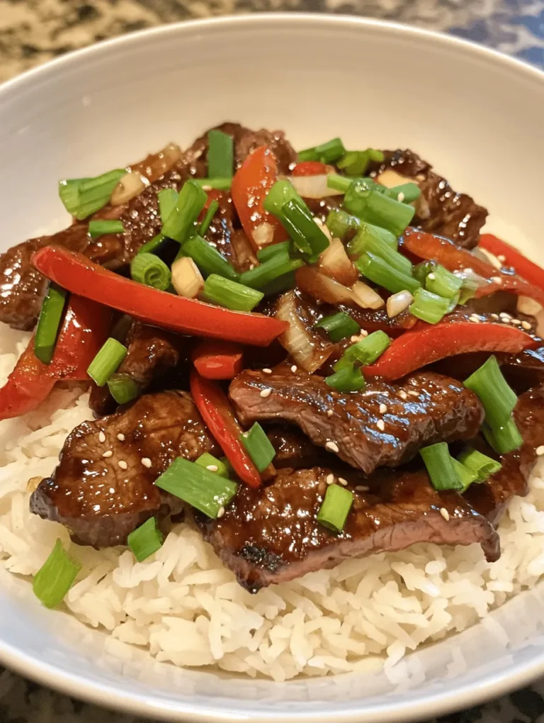 In the world of quick and delicious meals, few dishes can rival the vibrant flavors of sizzling pepper steak with onions. This delectable stir-fry recipe showcases tender flank steak, colorful bell peppers, and aromatic garlic and ginger, all expertly tossed in a savory sauce that tantalizes the taste buds. Perfect for busy weeknights or an impressive dinner gathering, this dish is not only easy to prepare but also a feast for the senses.