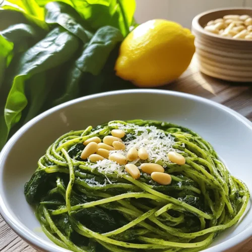 Lemon Spinach Pasta is a delightful dish that perfectly marries the bright, zesty flavors of lemon with the earthy, vibrant notes of fresh spinach. This pasta dish is not only refreshing but also highly appealing to those seeking a light yet satisfying meal. With its rich flavors and simple preparation, it has quickly become a favorite in home kitchens and among food enthusiasts alike.