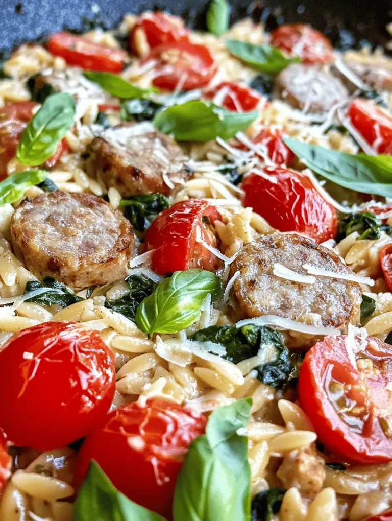 In the realm of comfort food, few dishes can rival the warmth and satisfaction delivered by a creamy chicken sausage orzo skillet. This delightful one-pan meal combines savory chicken sausage, tender orzo pasta, and a medley of colorful vegetables—all enveloped in a rich, creamy sauce that promises to tantalize your taste buds. Perfect for a weeknight dinner, this recipe not only caters to the cravings for rich flavors but also offers a nutritious balance that families, busy professionals, and culinary enthusiasts will appreciate.