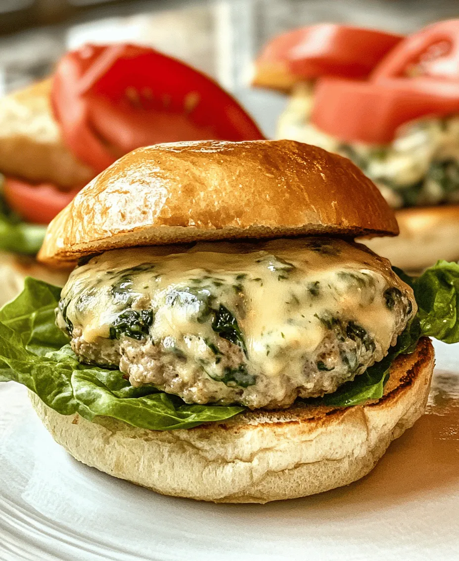 In recent years, chicken burgers have surged in popularity among health-conscious individuals and families alike. This trend is largely due to their lower fat content compared to traditional beef burgers, their versatility in flavor profiles, and their ease of preparation. The Savory White Cheddar and Spinach Chicken Burgers not only exemplify these benefits but also introduce a delightful twist that will elevate your mealtime experience. By combining rich flavors with nutritious ingredients, this recipe creates a mouthwatering option that is perfect for busy weeknights or casual family gatherings.
