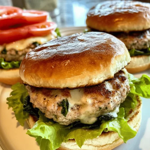 In recent years, chicken burgers have surged in popularity among health-conscious individuals and families alike. This trend is largely due to their lower fat content compared to traditional beef burgers, their versatility in flavor profiles, and their ease of preparation. The Savory White Cheddar and Spinach Chicken Burgers not only exemplify these benefits but also introduce a delightful twist that will elevate your mealtime experience. By combining rich flavors with nutritious ingredients, this recipe creates a mouthwatering option that is perfect for busy weeknights or casual family gatherings.