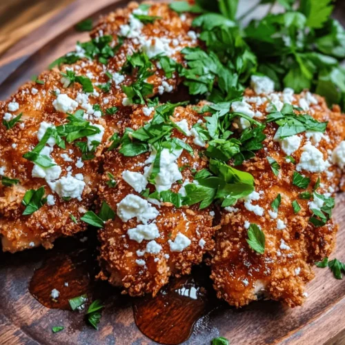 Welcome to a mouthwatering culinary adventure that promises to tantalize your taste buds with the delightful combination of crispy chicken, sweet honey, and creamy feta cheese. Crispy Hot Honey Feta Chicken is not just a dish; it’s an experience—a perfect blend of flavors and textures that elevates any meal. The appeal of this recipe lies in its unique ability to marry the savory crunch of fried chicken with the luscious sweetness of hot honey, creating an irresistible flavor profile that is both comforting and exciting.