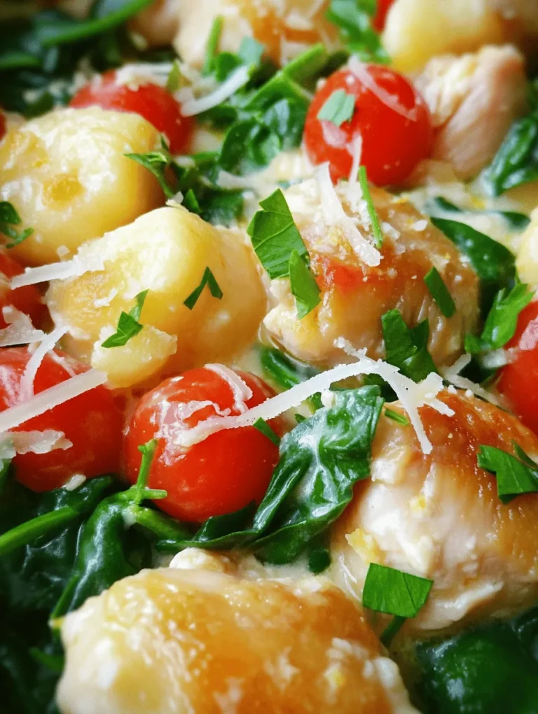 Are you looking for a dinner recipe that is not only bursting with flavor but also quick and easy to prepare? Look no further than the One-Pot Lemon Chicken Gnocchi Delight. This delicious dish combines tender chicken thighs with pillowy gnocchi, vibrant spinach, and sweet cherry tomatoes, all enveloped in a zesty lemon sauce. The appeal of this meal lies in its ability to deliver a gourmet experience without the fuss of multiple pots and pans.