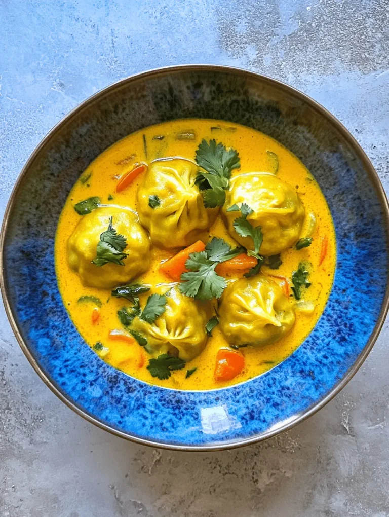 Curry Dumpling Soup is not just a meal; it's a warm embrace in a bowl, a comforting dish that delights both the palate and the soul. This soup marries the rich, aromatic flavors of curry with tender vegetable dumplings, creating a fusion that is both satisfying and invigorating. Each spoonful offers a burst of spices, complemented by the wholesome goodness of fresh vegetables, making it a perfect choice for any time of year, especially when you're seeking comfort on a chilly day.
