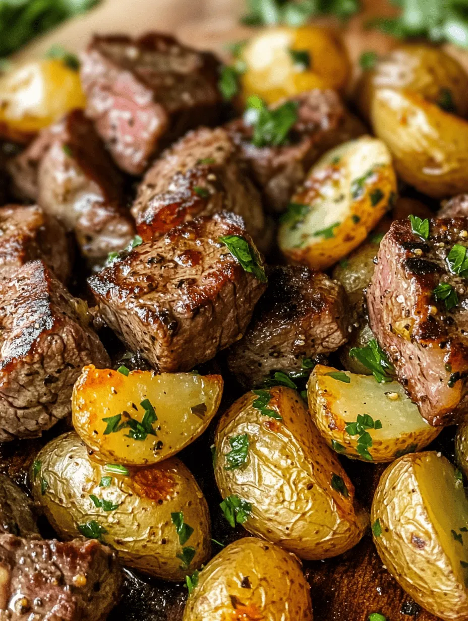If you're searching for a dish that marries simplicity with exquisite flavor, look no further than sizzling garlic butter steak bites paired with herb-infused potatoes. This delightful recipe is a celebration of tender, juicy steak bites enveloped in a rich garlic butter sauce, complemented by perfectly seasoned baby potatoes. It’s a dish that is not only easy to prepare but also bursts with flavors that can elevate any dining experience, whether it's a casual weeknight dinner or a special gathering with friends and family.