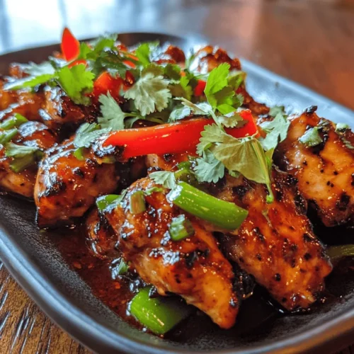 If you’re on the hunt for a dish that tantalizes the taste buds and satisfies the soul, look no further than the Spicy Black Pepper Chicken Delight. This savory stir-fry, bursting with flavor, combines the heat of freshly cracked black pepper with the tender juiciness of chicken, creating a culinary experience that is as satisfying as it is simple to prepare. The appeal of this dish lies in its perfect balance of spice, aromatic flavors, and the delightful crunch of fresh vegetables, making it a go-to recipe for weeknight dinners or special occasions alike.