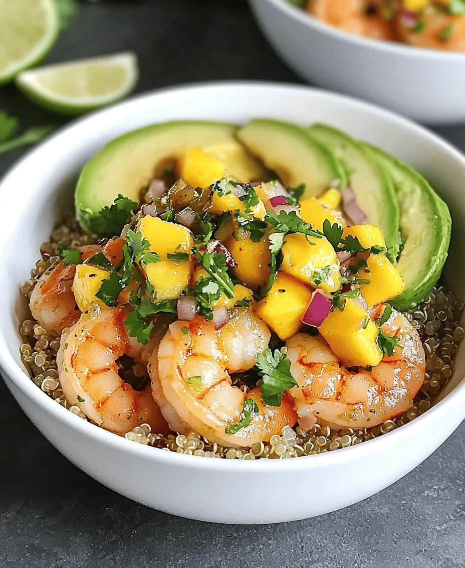 If you're looking for a meal that is as vibrant as it is nutritious, the Shrimp & Avocado Bowls with Mango Salsa and Lime-Chili Sauce could be your next culinary masterpiece. This dish combines the fresh flavors of shrimp, creamy avocado, and sweet mango, all topped with a zesty lime-chili sauce that will tantalize your taste buds. Not only is it visually appealing with its bright colors and textures, but it's also packed with health benefits that make it a fantastic choice for any meal.