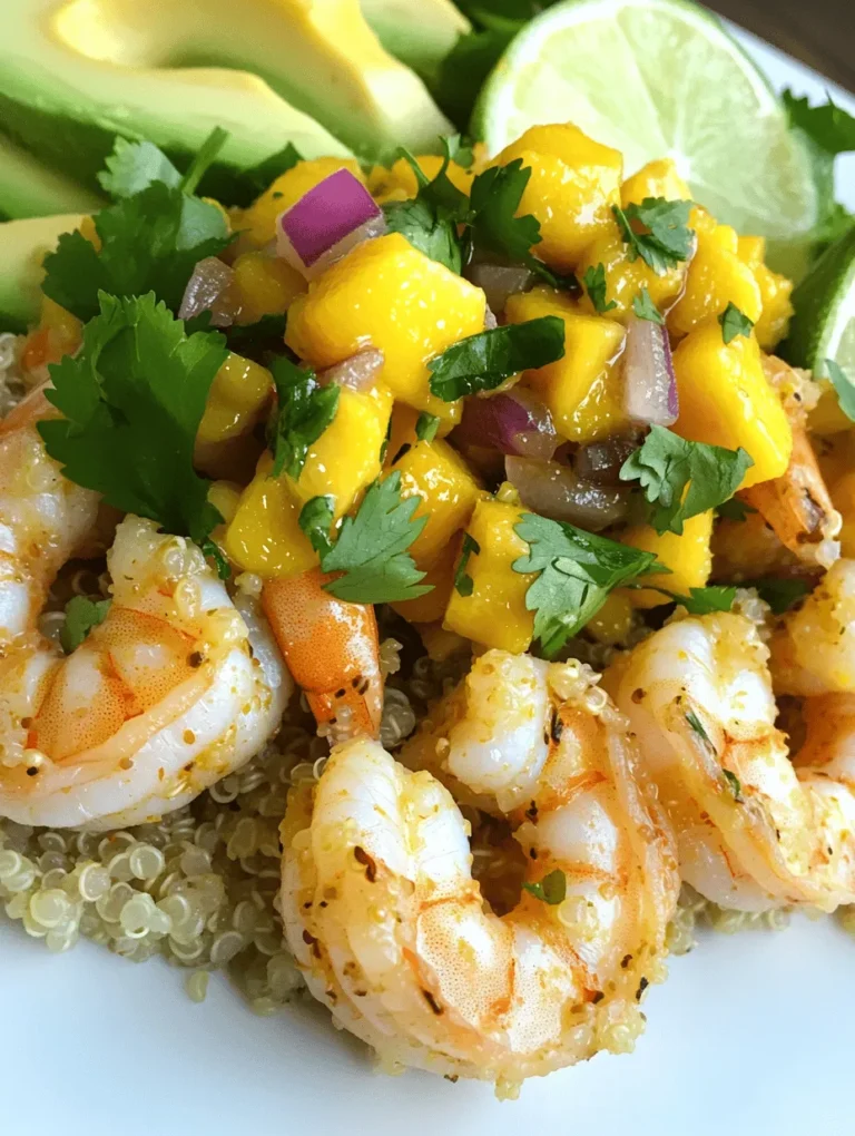 If you're looking for a meal that is as vibrant as it is nutritious, the Shrimp & Avocado Bowls with Mango Salsa and Lime-Chili Sauce could be your next culinary masterpiece. This dish combines the fresh flavors of shrimp, creamy avocado, and sweet mango, all topped with a zesty lime-chili sauce that will tantalize your taste buds. Not only is it visually appealing with its bright colors and textures, but it's also packed with health benefits that make it a fantastic choice for any meal.