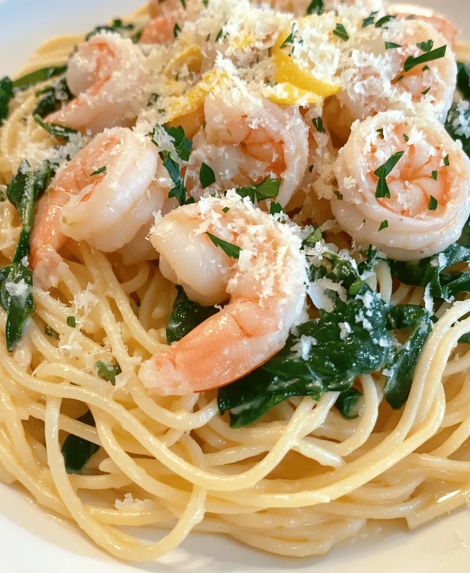 Pasta dishes have been a staple in many cultures, particularly in Mediterranean cuisine, where seafood and fresh vegetables are used abundantly. The combination of lemon and garlic is especially prevalent in Italian cooking, known for its ability to elevate simple ingredients into something extraordinary. The addition of shrimp brings a protein-packed element to the meal, making it a favorite among seafood lovers. This dish not only showcases the vibrant flavors of the Mediterranean but also emphasizes the importance of using fresh, quality ingredients, resulting in a meal that is both nourishing and satisfying.