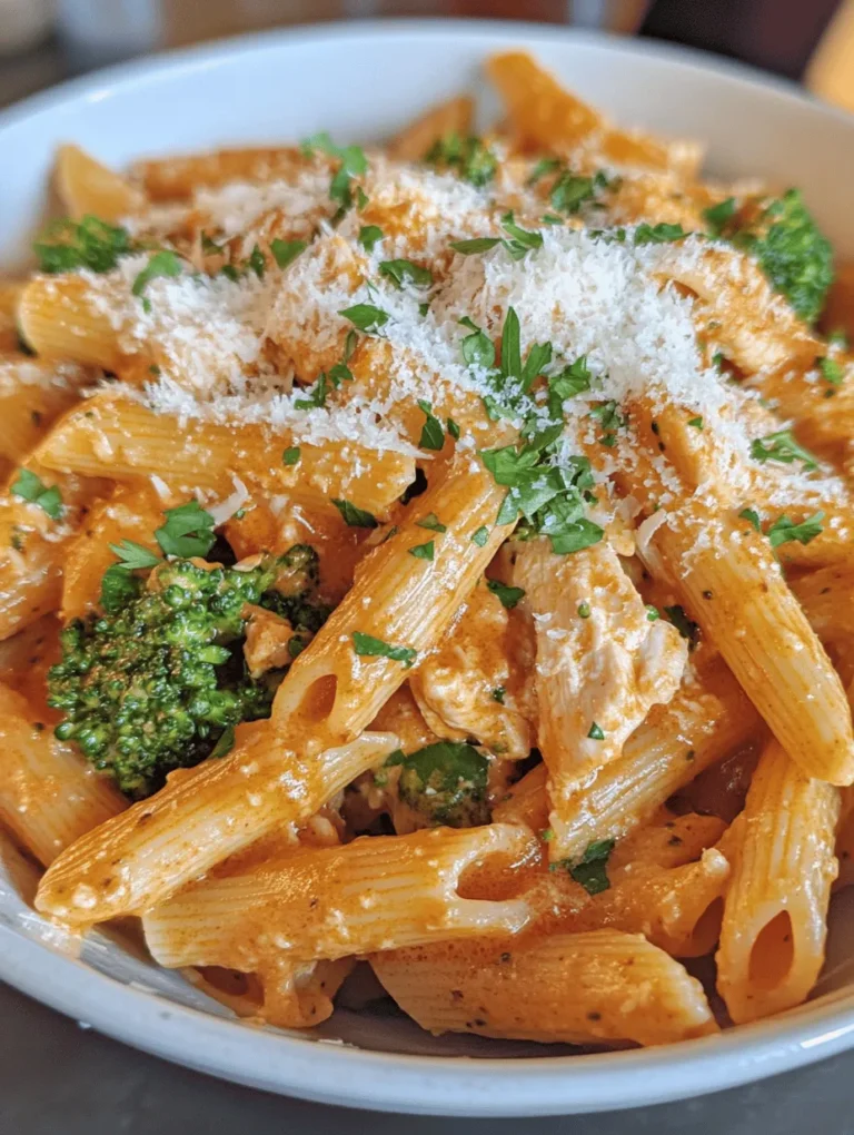 Creating the perfect Creamy Broccoli and Chicken Penne requires a selection of high-quality ingredients, each playing a crucial role in the overall flavor and texture of the dish. Here, we break down each component to understand their significance: