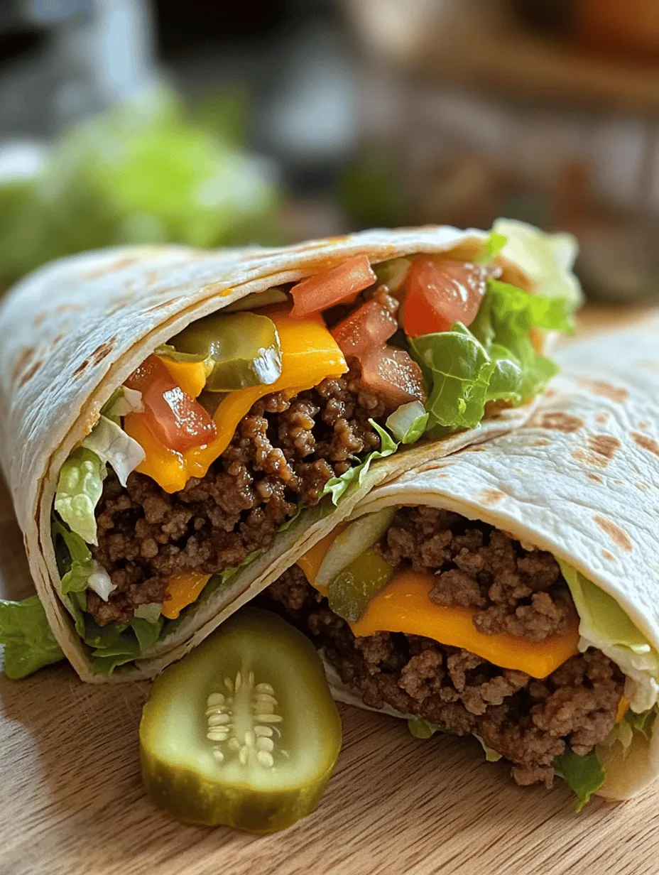 The Big Mac Wraps concept offers a playful twist on the iconic Big Mac burger, providing a delicious and convenient meal option that seamlessly combines the beloved flavors of the classic fast-food favorite into a portable wrap. In today's fast-paced world, wraps have gained immense popularity for their versatility and ease of consumption, making them a go-to choice for busy individuals and families. Whether you're on the go or enjoying a cozy night in, these Big Mac Wraps promise to deliver all the satisfying flavors of a Big Mac, wrapped up in a delicious tortilla.