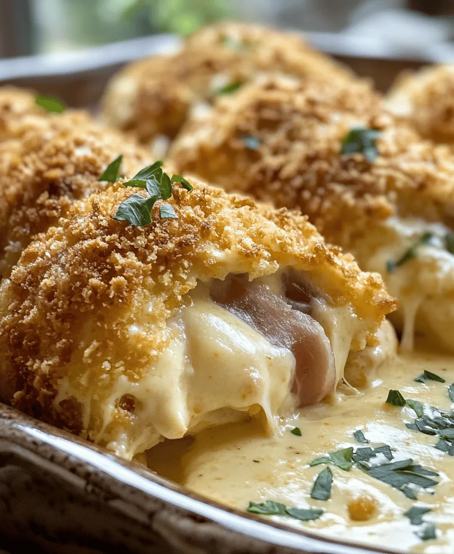Chicken Cordon Bleu is a beloved classic that beautifully combines tender chicken, savory ham, and gooey cheese into a culinary masterpiece. With its crispy exterior and succulent interior, this dish has won the hearts of home cooks and restaurant-goers alike. The allure of Chicken Cordon Bleu lies not only in its rich flavors but also in its versatility; it can grace the dinner table for both casual family meals and festive occasions.