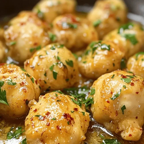 If you're looking for a quick and flavorful meal that can impress your family or guests, look no further than Sizzling Garlic Butter Chicken Bites. This tantalizing dish combines tender chicken pieces with a rich, buttery garlic sauce that bursts with flavor. Whether you're preparing a weeknight dinner, planning a gathering, or prepping meals for the week, these chicken bites are an irresistible choice for any occasion.