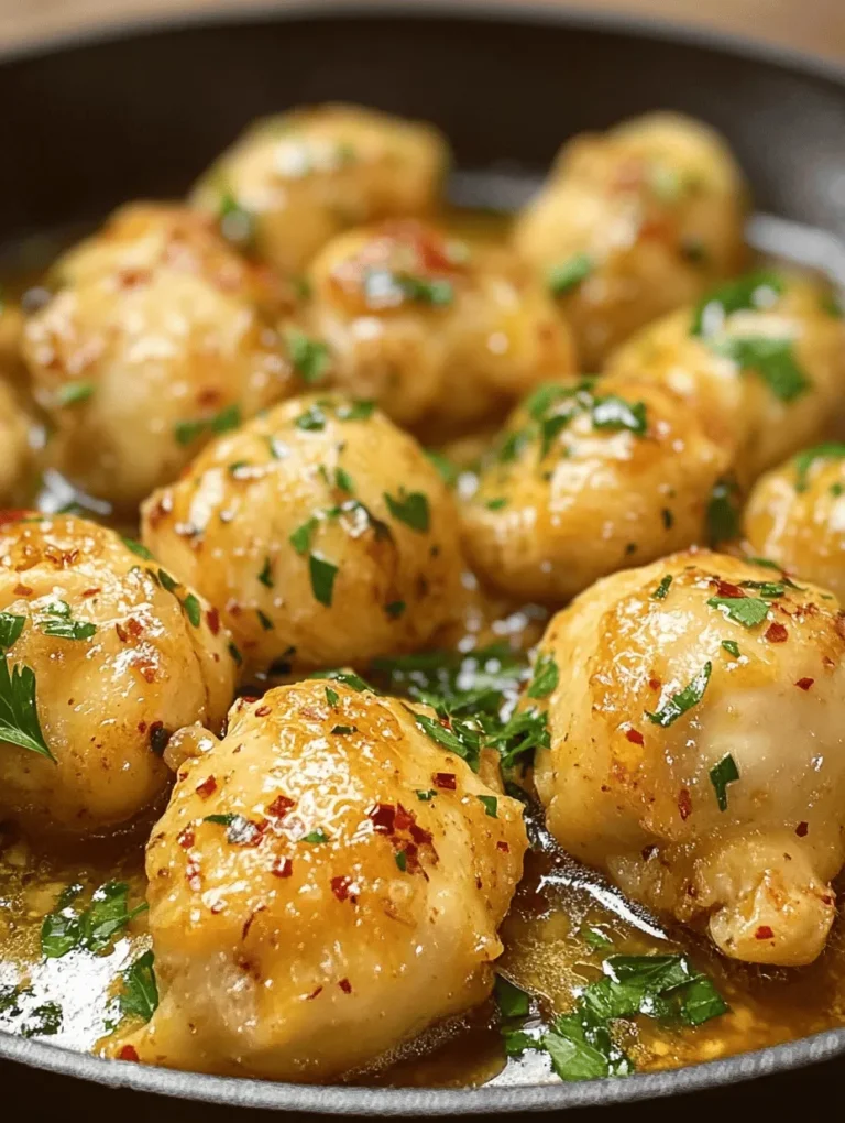If you're looking for a quick and flavorful meal that can impress your family or guests, look no further than Sizzling Garlic Butter Chicken Bites. This tantalizing dish combines tender chicken pieces with a rich, buttery garlic sauce that bursts with flavor. Whether you're preparing a weeknight dinner, planning a gathering, or prepping meals for the week, these chicken bites are an irresistible choice for any occasion.