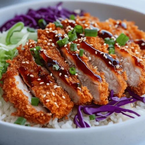 Katsu cuisine has carved out a prominent place in Japanese cooking, becoming a beloved dish that resonates with food lovers around the world. Known for its satisfying crunch and flavorful profile, Katsu has transformed from a simple meal into a culinary staple that can be found in restaurants and homes alike. At its core, Katsu features a breaded and deep-fried cutlet, typically made from pork or chicken, served alongside a bed of rice and crisp vegetables. Today, we will delve into the world of Crispy Katsu Bowls with Homemade Tonkatsu Sauce, a dish that perfectly encapsulates the essence of Katsu while offering a delightful balance of flavors and textures.
