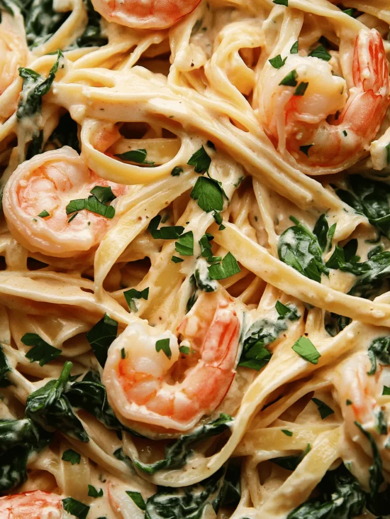If you're in search of a dish that combines elegance with simplicity, look no further than Creamy Garlic Shrimp Pasta. This delightful meal has earned its place in the hearts of home cooks and food enthusiasts alike. It’s a perfect choice for a quick weeknight dinner, a romantic date night, or even a sophisticated dish to impress your guests at a dinner party. With its rich, creamy sauce enveloping perfectly cooked pasta, succulent shrimp, and a hint of freshness from spinach, every bite is a celebration of flavor.