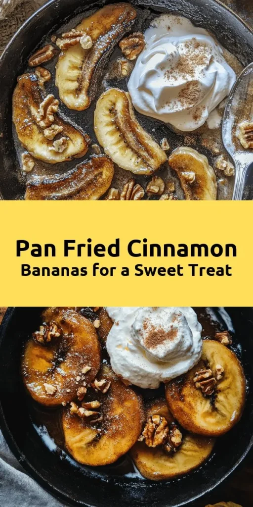 Indulge in the ultimate sweet treat with these pan-fried cinnamon bananas! This easy recipe combines ripe bananas, butter, brown sugar, and a hint of vanilla for a deliciously warm dessert that’s ready in just 15 minutes. Perfect for a cozy night in, you can garnish with your favorite nuts and serve with whipped cream or ice cream for an extra special touch. Get ready to savor the delightful flavors of this quick and satisfying dessert!