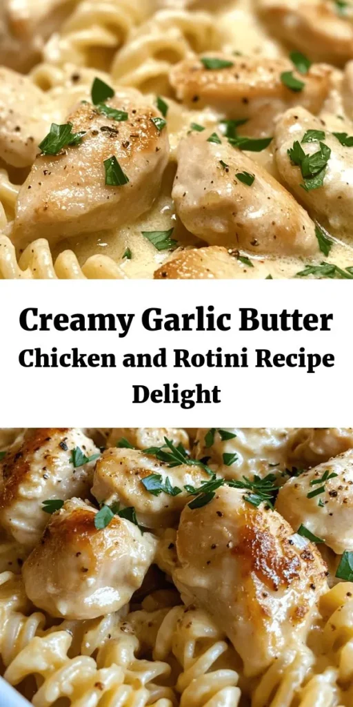 Indulge in a deliciously creamy garlic butter chicken and rotini pasta dish that's perfect for any night of the week! With tender chicken, rich Parmesan sauce, and a hint of Italian seasoning, this meal is both comforting and satisfying. In just 30 minutes, you can whip up this easy recipe that combines mouthwatering flavors with a simple step-by-step guide. Ready to impress your family or guests? Give it a try and enjoy every bite!