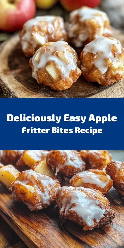 Indulge in the deliciousness of Apple Fritter Bites Delight! This easy recipe combines sweet, tender apples with a light, fluffy batter, creating bite-sized treats that are perfect for snacking. Fry them until golden brown and finish with a sweet glaze to take these little gems over the top. Ready in just 40 minutes, they’re great for parties or cozy nights at home. Get ready to savor every bite of these warm and delectable treats!