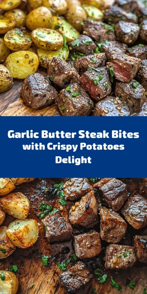 Indulge in the mouthwatering flavors of Sizzling Garlic Butter Steak Bites paired with crispy roasted baby potatoes! This easy recipe features tender sirloin steak cubes bathed in a rich garlic butter sauce and seasoned to perfection. Serve alongside perfectly roasted potatoes seasoned with garlic and paprika for the ultimate comfort meal. Ready in just 45 minutes, it’s a delicious dish for any weeknight or special occasion. Enjoy every bite!