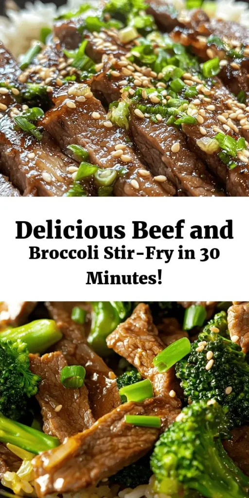 Savor the flavors of Stir-Fried Harmony with this delicious Chinese Beef and Broccoli recipe! Tender flank steak and vibrant broccoli come together in a savory sauce made with soy sauce, oyster sauce, and sesame oil. This quick and easy dish is perfect for a weeknight dinner and is ready in just one hour. Serve it over cooked rice or noodles for a complete meal that everyone will love. Enjoy a taste of homemade Asian cuisine at its best!