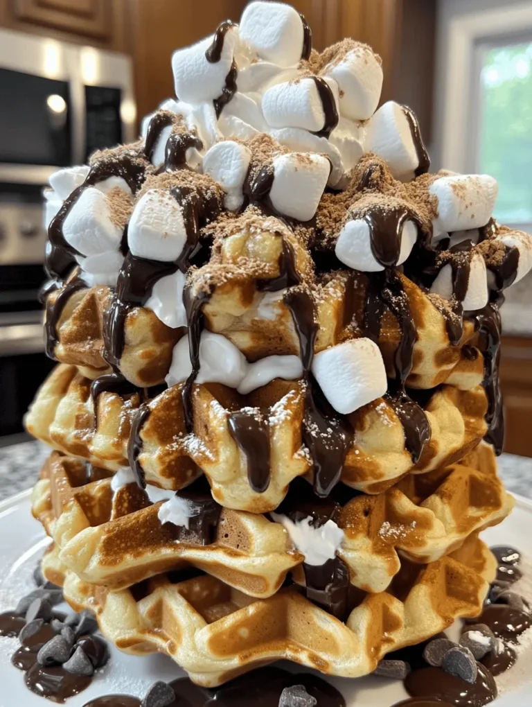 Indulging in the rich, gooey flavors of s’mores is a cherished summer tradition. The combination of graham crackers, melted chocolate, and toasted marshmallows evokes memories of campfires, laughter, and the simple joys of life. But what if you could enjoy that same delightful experience for breakfast? Enter the indulgent s’mores waffles, a creative spin that combines the beloved components of s’mores with the comforting warmth of freshly made waffles. Imagine biting into a fluffy waffle infused with cocoa, loaded with gooey marshmallows, and enhanced with decadent chocolate chips. This article will guide you through crafting these scrumptious waffles, providing not just the recipe but also insights into each ingredient and cooking technique that results in a perfect breakfast treat.