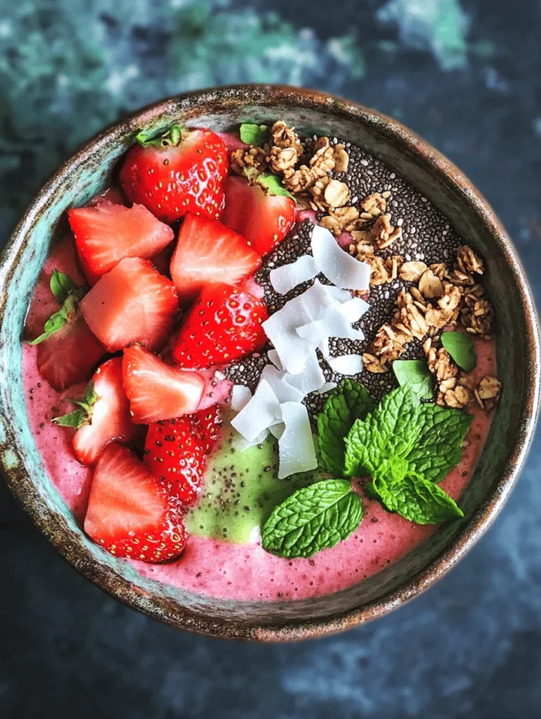In recent years, the popularity of smoothie bowls has surged within the healthy eating culture. These colorful, nutritious meals not only cater to the taste buds but also provide a visually appealing experience that encourages healthier eating habits. A smoothie bowl is essentially a thicker version of a traditional smoothie, served in a bowl and topped with a variety of delicious ingredients. Among the many options to explore, the watermelon and strawberry smoothie bowl stands out as a refreshing and nutrient-dense choice.