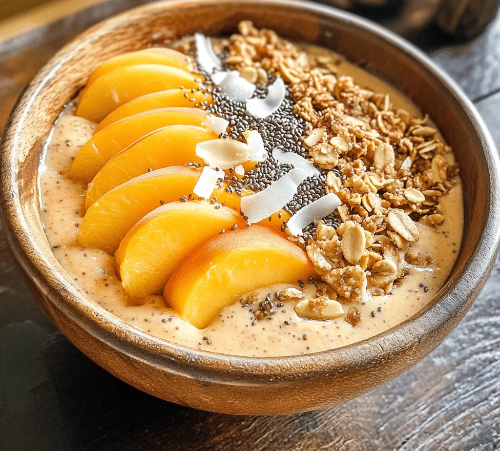 Smoothie bowls have taken the culinary world by storm, emerging as a vibrant and nutritious option for breakfast, lunch, or even a satisfying snack. With their visually appealing presentation and customizable nature, smoothie bowls offer an exciting way to incorporate fruits, vegetables, and superfoods into your diet. One standout recipe that embodies these qualities is the Peachy Paradise Smoothie Bowl. This delightful concoction not only tantalizes your taste buds but also fuels your body with essential nutrients, making it an outstanding choice for health-conscious individuals looking for a refreshing meal.