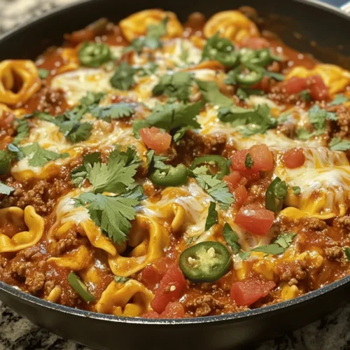 If you're on the lookout for a dish that perfectly blends the comforting essence of Italian cuisine with the bold flavors of Mexican fare, look no further than Cheesy Beef Enchilada Tortellini. This innovative recipe marries two beloved culinary traditions, providing a delightful experience that's both satisfying and rich in flavor. In today's fast-paced world, where time is often of the essence, a quick yet flavorful meal can make all the difference—especially for families and busy individuals juggling a multitude of responsibilities.