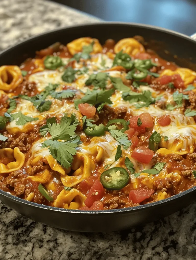 If you're on the lookout for a dish that perfectly blends the comforting essence of Italian cuisine with the bold flavors of Mexican fare, look no further than Cheesy Beef Enchilada Tortellini. This innovative recipe marries two beloved culinary traditions, providing a delightful experience that's both satisfying and rich in flavor. In today's fast-paced world, where time is often of the essence, a quick yet flavorful meal can make all the difference—especially for families and busy individuals juggling a multitude of responsibilities.