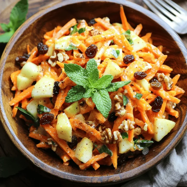 Are you looking for a vibrant, refreshing dish that combines the natural sweetness of fruits with the crunchiness of fresh vegetables? Look no further than the Crunchy Carrot Apple Delight. This delightful recipe brings together the earthy flavor of carrots and the crisp tartness of apples, creating a colorful medley that is not only visually appealing but also packed with nutritional benefits. Perfect as a side dish, snack, or even a light dessert, this recipe is a fantastic way to incorporate more fruits and vegetables into your daily meals.