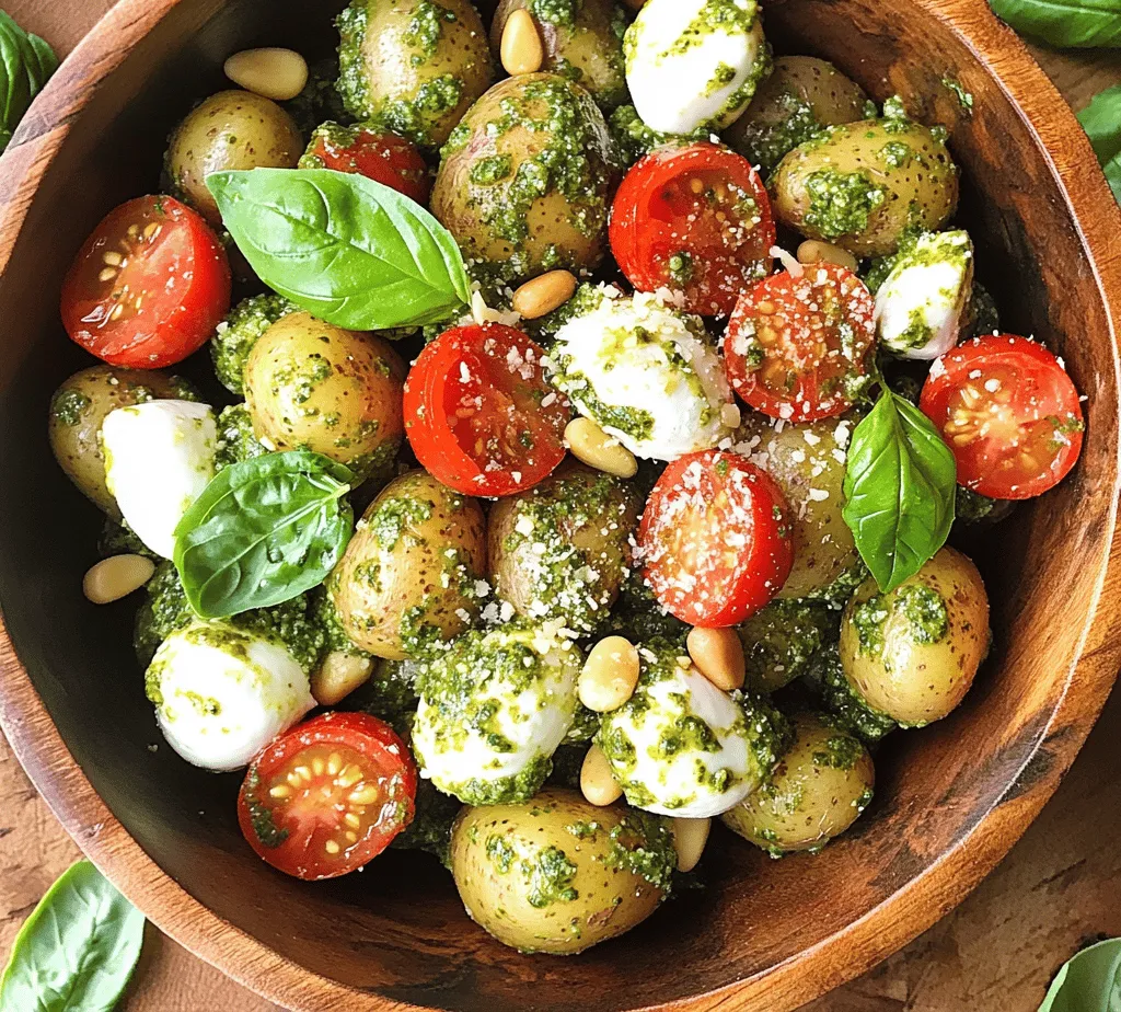 Potato salad has long been a beloved staple at gatherings, barbecues, and family dinners. Its versatility allows it to be adapted in numerous ways, making it a favorite among food lovers and home cooks alike. Whether served warm or cold, potato salads can be customized with various ingredients, dressings, and spices, making them suitable for any occasion. Today, we are excited to introduce a unique twist on the classic potato salad: Pesto Potato Salad. This vibrant dish combines the creamy texture of potatoes with the fresh, herbaceous flavors of homemade pesto, resulting in a delightful side dish that is both refreshing and satisfying.