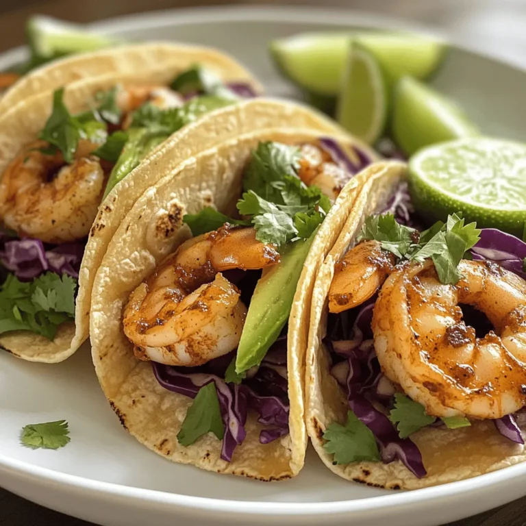 In today’s fast-paced world, finding time to prepare a delicious meal can feel like a daunting task. However, the right recipe can transform a hectic evening into a culinary delight without consuming your precious time. Enter the Spicy Garlic Shrimp Tacos—a dish that not only comes together in a flash but also bursts with vibrant flavors that will tantalize your taste buds. This recipe is perfect for busy weeknights or casual gatherings, offering a delightful combination of succulent shrimp, fresh produce, and zesty spices that will impress anyone at your table.