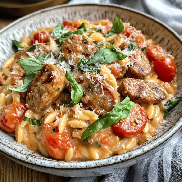 The allure of a cozy, hearty meal is hard to resist, especially after a long day. The Creamy Chicken Sausage Orzo recipe is a delightful option that perfectly balances comfort and flavor, making it an ideal choice for any weeknight dinner. This dish combines the creamy richness of a luscious sauce with the savory goodness of chicken sausage, and it is packed with fresh vegetables and aromatic herbs. Not only is it satisfying, but it also brings a sense of warmth that invites families and guests to gather around the table.