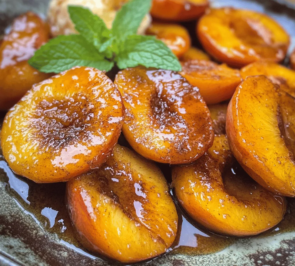 As the crisp air of autumn settles in, the market stalls brim with fruit that embodies the season’s rich flavors. Among these treasures, peaches stand out with their sweet, juicy flesh and fragrant aroma. One delightful way to enjoy these seasonal gems is by creating *Pan-Fried Peaches Delight*, a simple yet luxurious dessert that transforms fresh peaches into a warm, caramelized treat. This recipe is not only a celebration of the peach's natural sweetness but also an enticing way to showcase the flavors of fall.