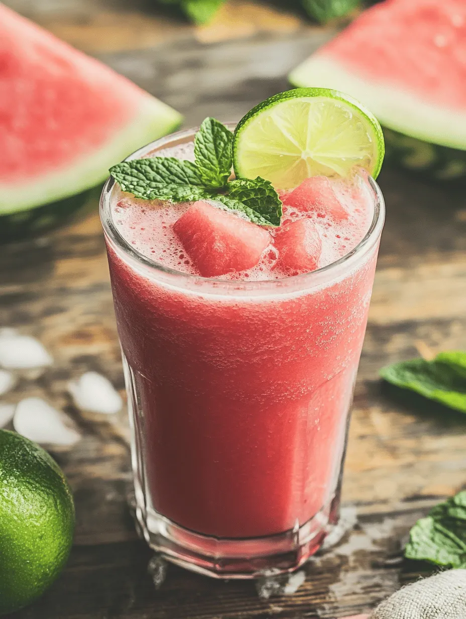 Smoothies have surged in popularity as a go-to beverage choice for those seeking a quick and nutritious option. These vibrant, blended drinks offer a perfect balance of flavor and health benefits, making them a beloved choice for breakfast, snacks, or even light meals. Among the myriad of smoothie recipes, the Watermelon Smoothie with Coconut Water stands out as a particularly refreshing and revitalizing option. This delightful concoction not only tantalizes your taste buds but also provides an array of health benefits, making it a must-try for smoothie enthusiasts and beginners alike.