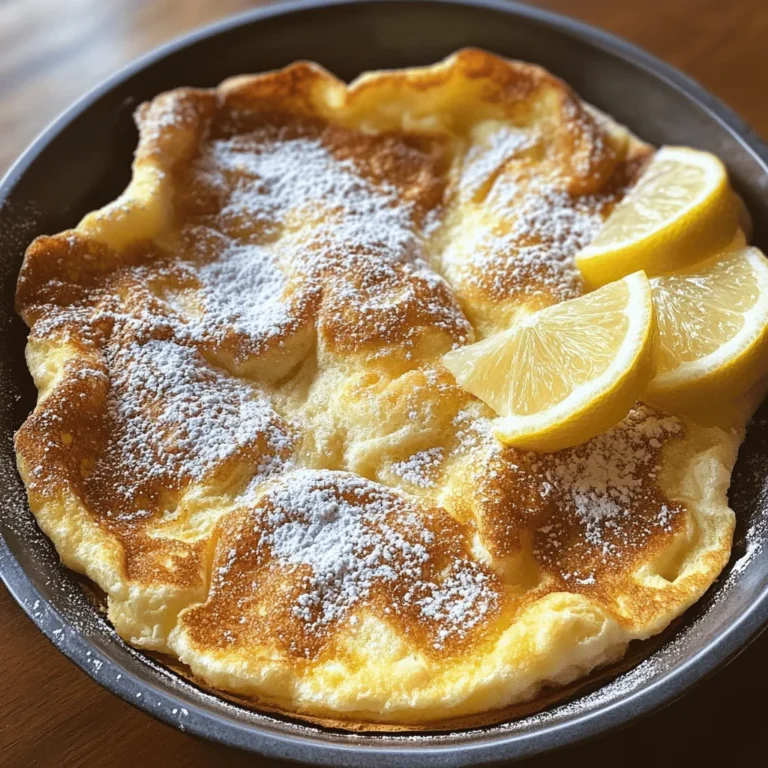 Imagine a pancake that rises high and puffs up in the oven, transforming into a golden, airy delight that looks as impressive as it tastes. This is the magic of the Fluffy Baked German Pancake, a dish that marries the comforting nature of traditional pancakes with the elegance of a soufflé. Unlike regular pancakes, which are cooked one by one on a skillet, German pancakes are baked in a single pan, allowing them to rise dramatically and develop a soft, custard-like texture.