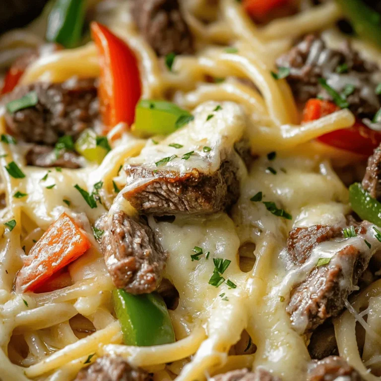 If you’re a fan of comforting, hearty meals that combine robust flavors and satisfying textures, then the Delicious Philly Cheese Steak Pasta Recipe is sure to become a favorite in your kitchen. This dish takes inspiration from the iconic Philly cheesesteak sandwich, a beloved staple of Philadelphia cuisine known for its thinly sliced beef, melted cheese, and sautéed onions and peppers. By transforming these classic components into a pasta dish, you not only pay homage to a culinary tradition but also create a practical and delightful meal perfect for weeknight dinners.