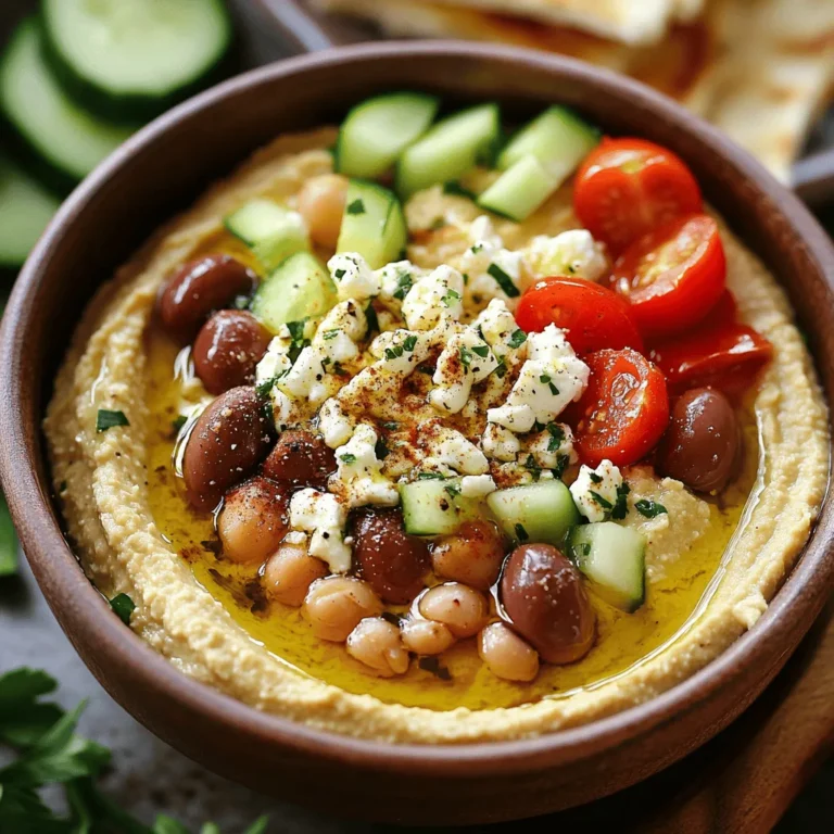 Greek style loaded hummus is a vibrant, flavorful dip that brings together the rich culinary traditions of Greece and the Middle East. Known for its creamy texture and robust taste, this delightful dish serves as a perfect appetizer and a nutritious snack that can be enjoyed any time of the day. Packed with protein from chickpeas, creamy tahini, and topped with fresh Mediterranean ingredients, this recipe is sure to impress your family and friends. In this article, we will explore the origins of hummus, the nutritional benefits of its ingredients, and provide a detailed guide on how to make this delicious Greek-style loaded hummus.