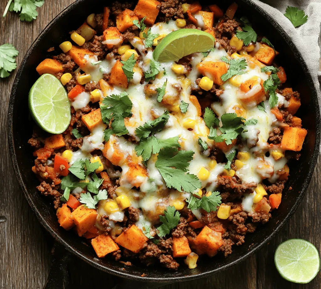 In the fast-paced world we live in, one-pan meals have surged in popularity among home cooks and busy families alike. These convenient dishes not only simplify the cooking process but also minimize cleanup, making them a practical choice for weeknight dinners. The Southwest Ground Beef and Sweet Potato Skillet stands out as a delicious and nutritious option that embodies the vibrant flavors of Southwestern cuisine. With its delightful combination of savory ground beef (or turkey) and hearty sweet potatoes, this dish promises to satisfy your taste buds while nourishing your body.
