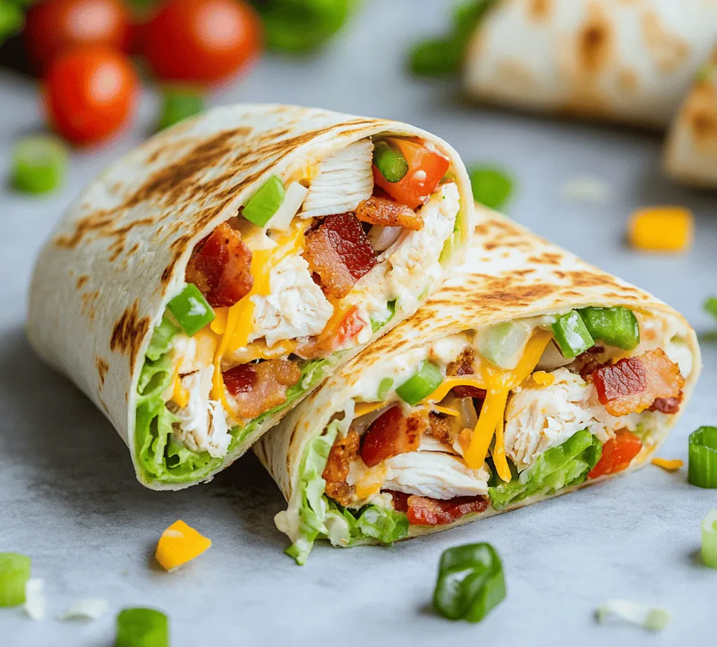 Crispy Chicken Bacon Ranch Wraps are not just a meal; they are a culinary experience that perfectly balances convenience and flavor. Whether you are in a rush to get to work or winding down after a long day, these wraps deliver satisfying comfort without the fuss. The combination of crispy chicken, savory bacon, and creamy ranch dressing enveloped in a soft tortilla creates a delightful bite that will leave your taste buds craving more.